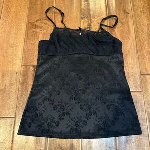 Black Lace flowers Camisole